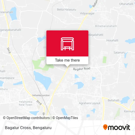 Bagalur Cross map