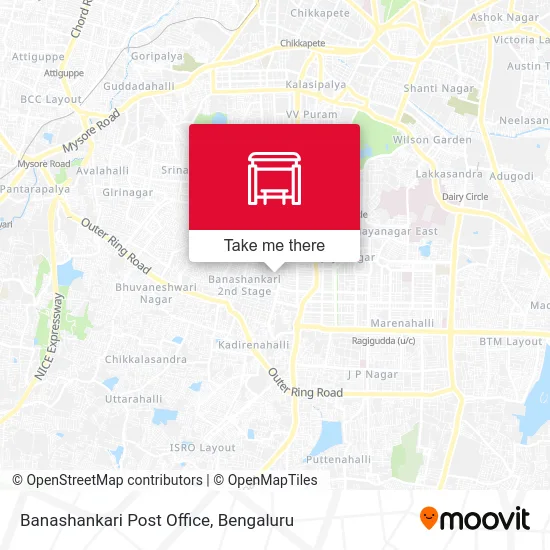 Banashankari Post Office map