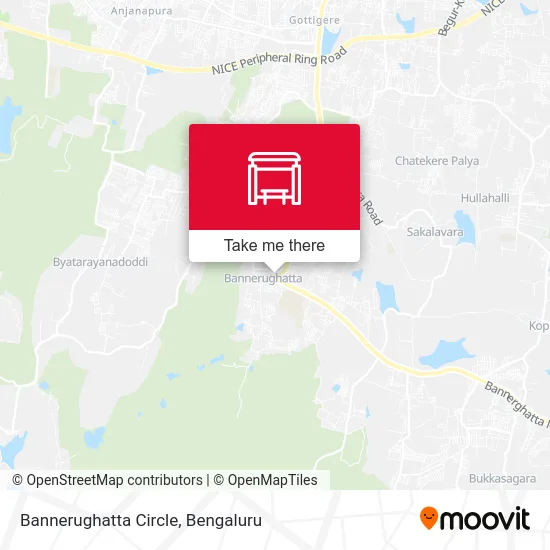 Bannerughatta Circle map