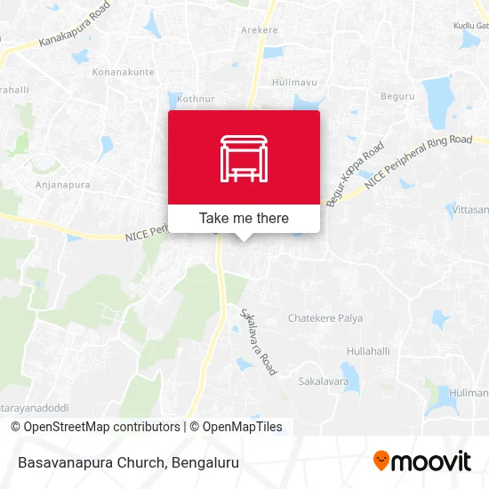 Basavanapura Church map