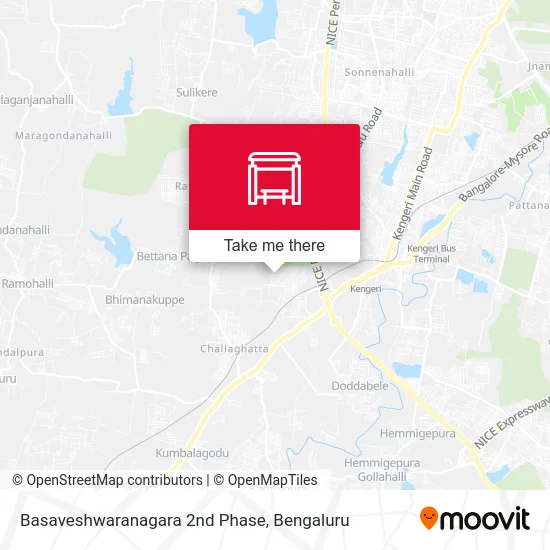 Basaveshwaranagara 2nd Phase map