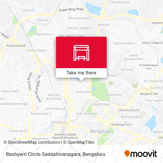 Bashyam Circle Sadashivanagara map