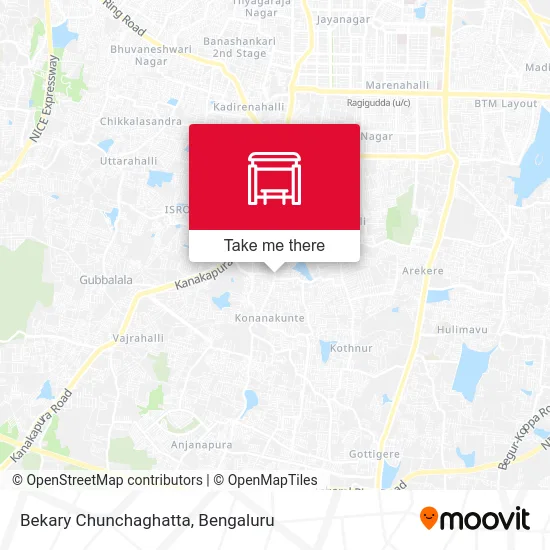Bekary Chunchaghatta map