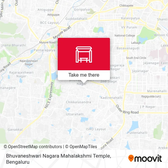Bhuvaneshwari Nagara Mahalakshmi Temple map