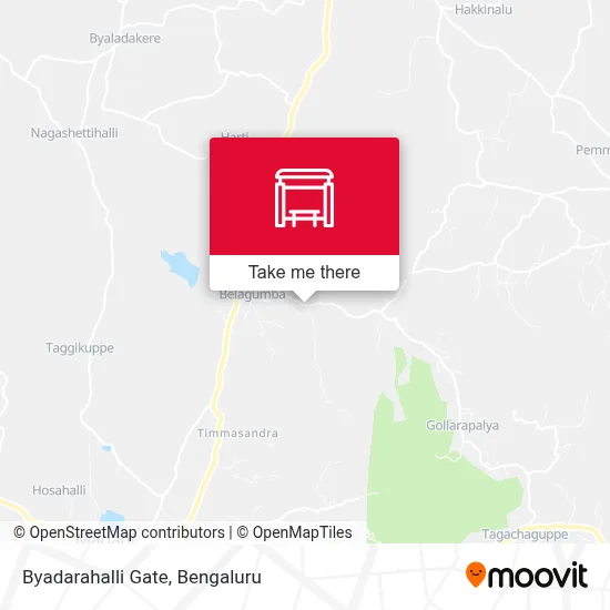 Byadarahalli Gate map