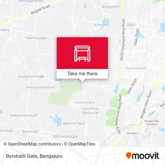 Byrohalli Gate map