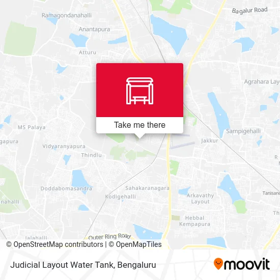 Judicial Layout Water Tank map
