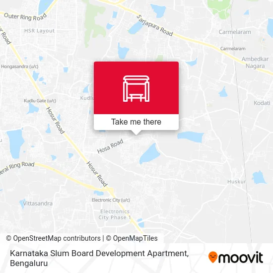 Karnataka Slum Board Development Apartment map