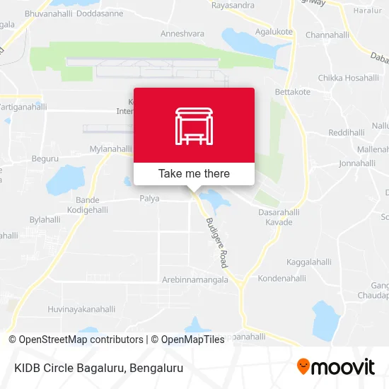 Kidb Circle Bagaluru map