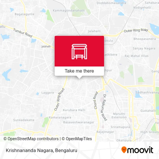 Krishnananda Nagara map