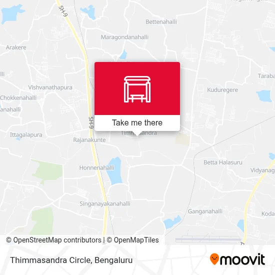 Thimmasandra Circle map