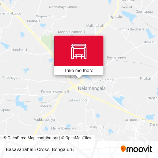 Basavanahalli Cross map