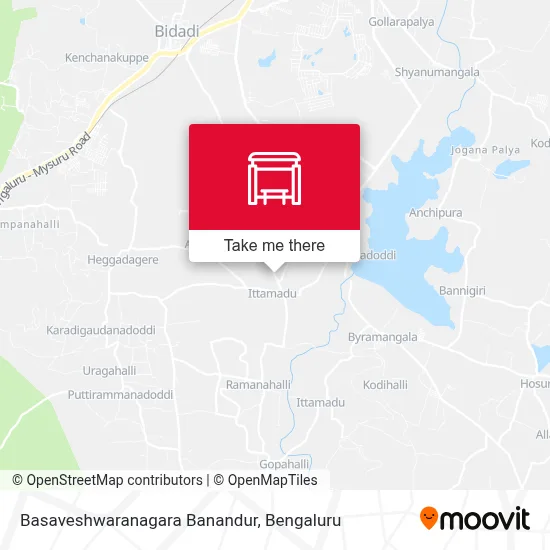 Basaveshwaranagara Banandur map