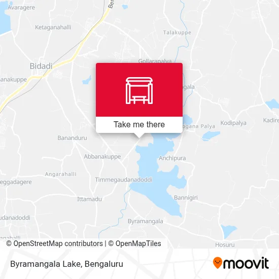 Byramangala Lake map