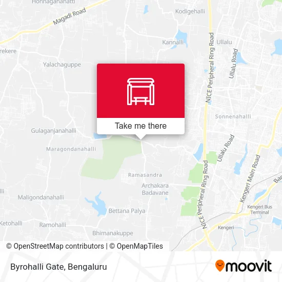 Byrohalli Gate map