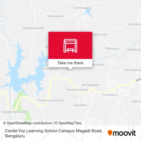Center For Learning School Campus Magadi Road map