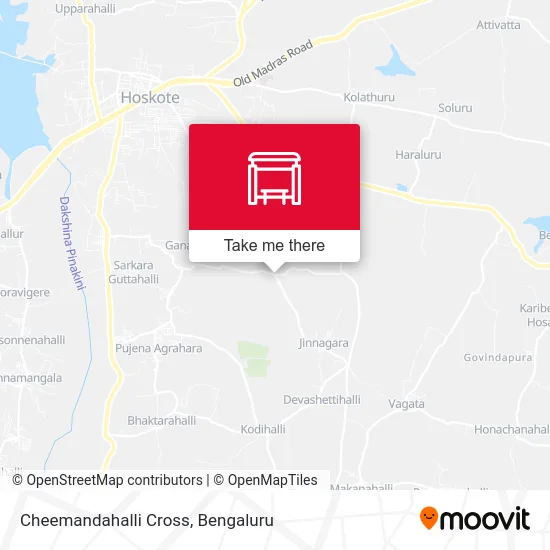 Cheemandahalli Cross map