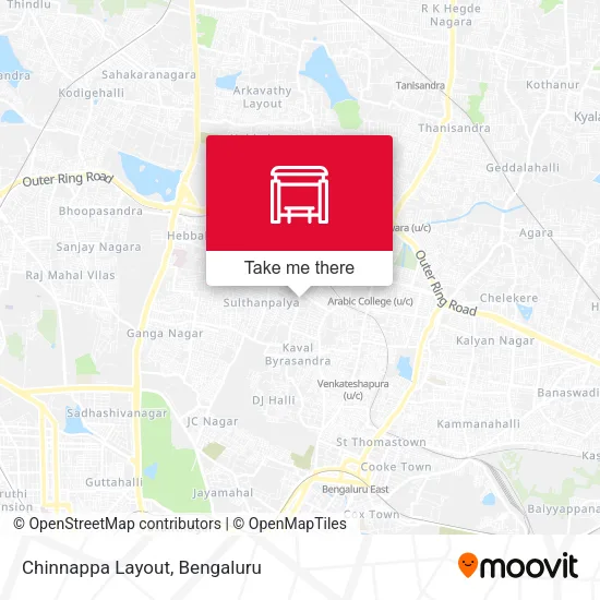 Chinnappa Layout map