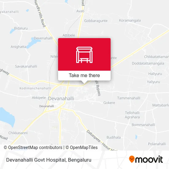 Devanahalli Govt Hospital map