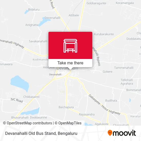 Devanahalli Old Bus Stand map