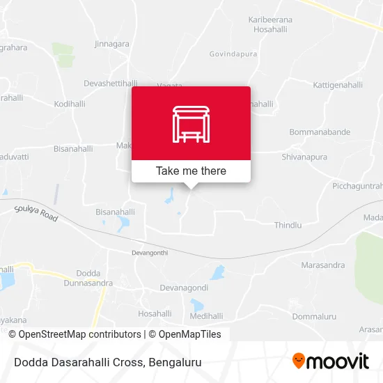 Dodda Dasarahalli Cross map