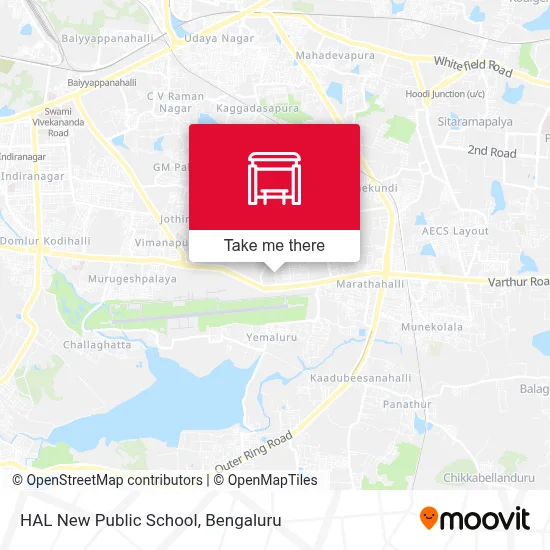 Hal New Public School map