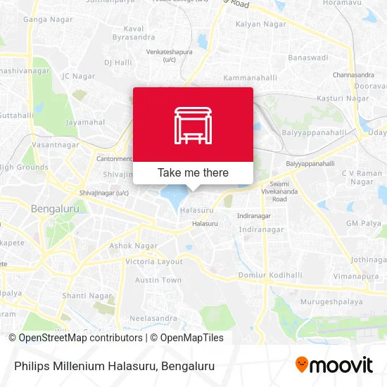 Philips Millenium Halasuru map