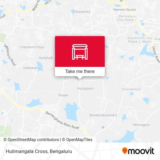 Hulimangala Cross map