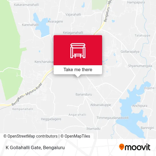 K Gollahalli Gate map