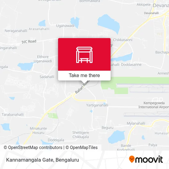 Kannamangala Gate map