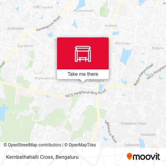 Kembathahalli Cross map