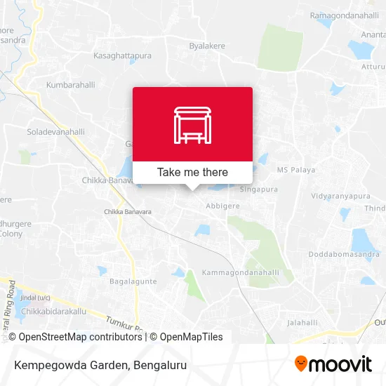 Kempegowda Garden map