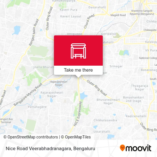 Nice Road Veerabhadranagara map