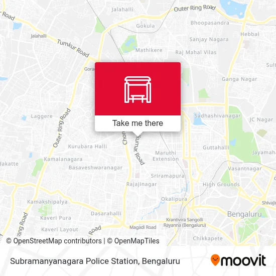 Subramanyanagara Police Station map