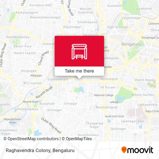 Raghavendra Colony map