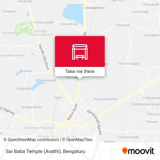 Sai Baba Temple (Avathi) map