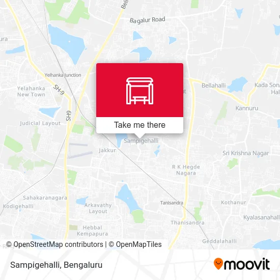 Sampigehalli map