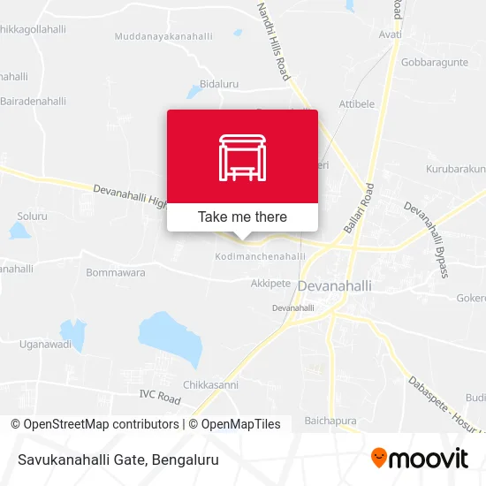 Savukanahalli Gate map