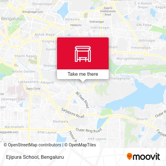 Ejipura School map