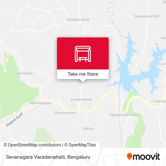 Sevanagara Varadenahalli map
