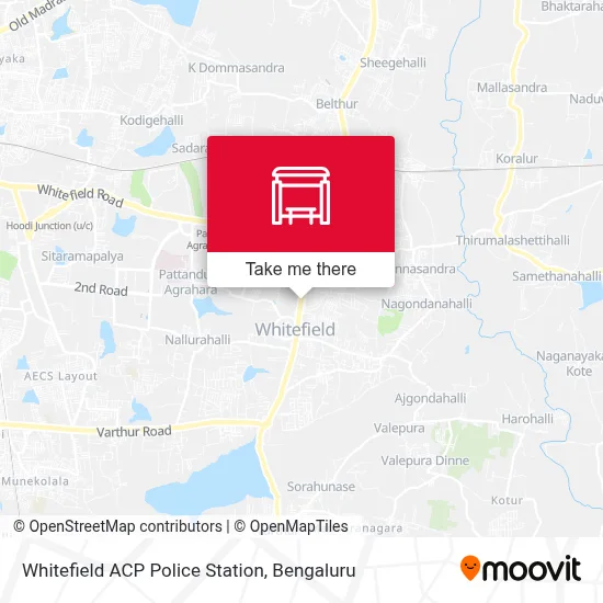 Whitefiled Acp Police Station map