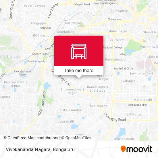 Vivekananda Nagara map