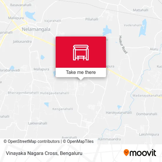 Vinayaka Nagara Cross map