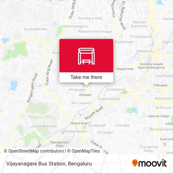 Vijayanagara Bus Station map