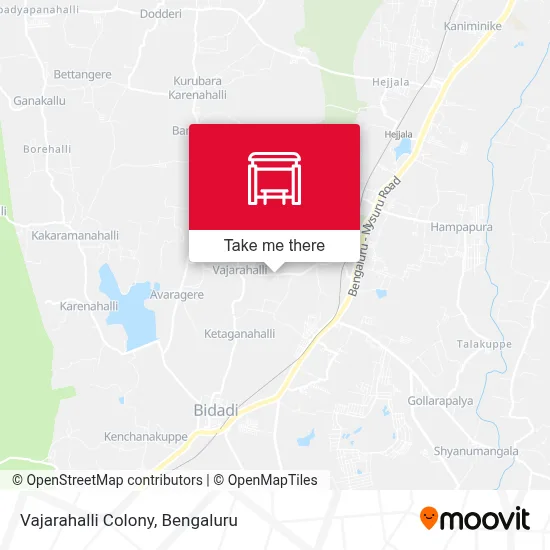 Vajarahalli Colony map
