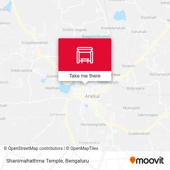 Shanimahathma Temple map