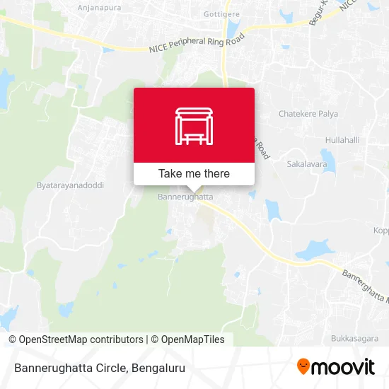 Bannerughatta Circle map