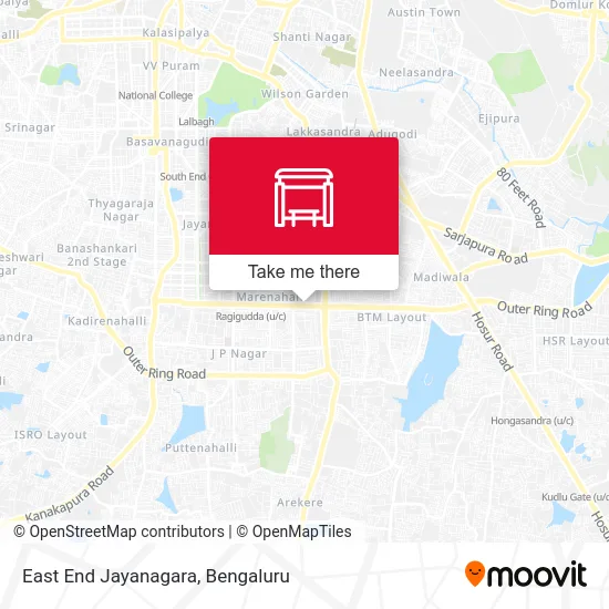 East End Jayanagara map