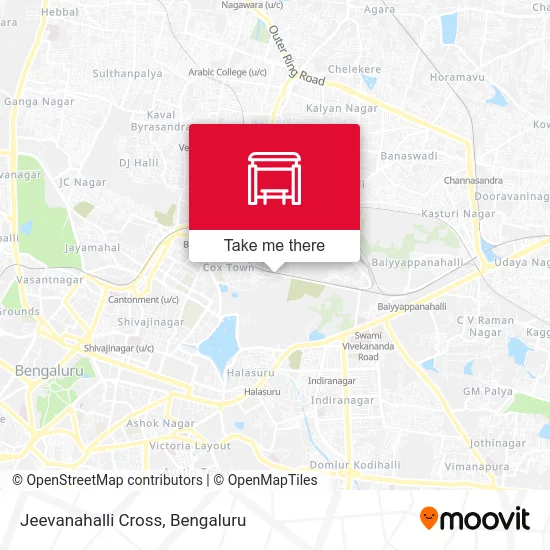 Jeevanahalli Cross map