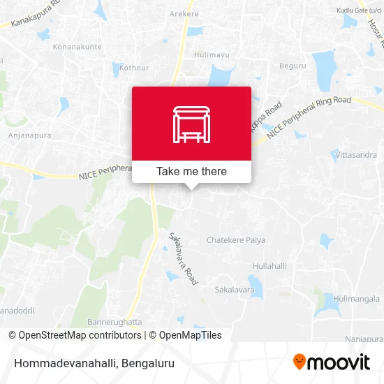 Hommadevanahalli map